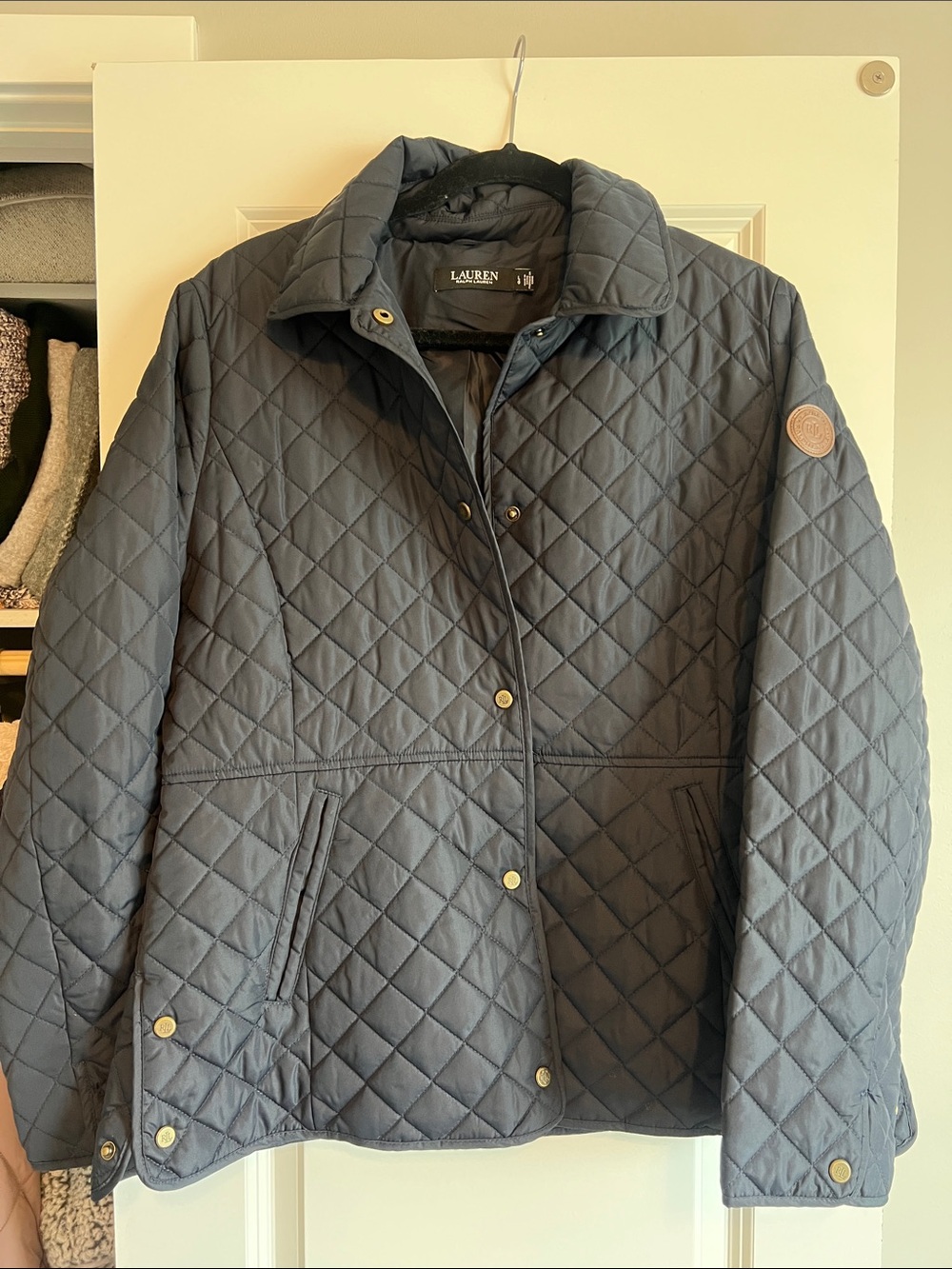 Ralph Lauren Quilted Jacket in Navy Blue